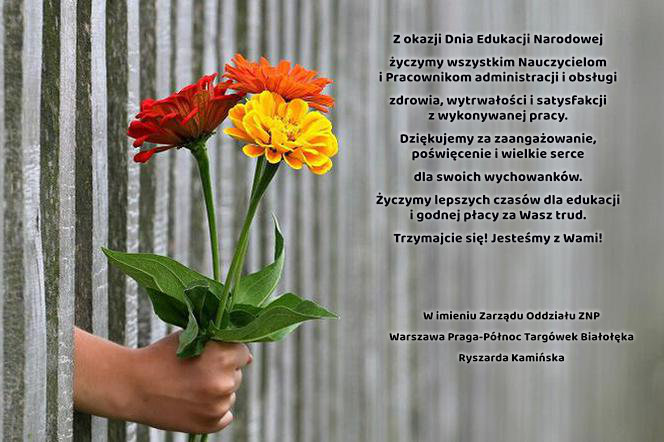 Życzenia z okazji Dnia Edukacji Narodowej